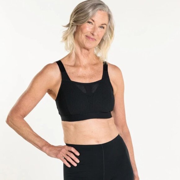 Pulse Wireless Padded Sports Bra, 36 D/DD Cup Black - Picture 2 of 11